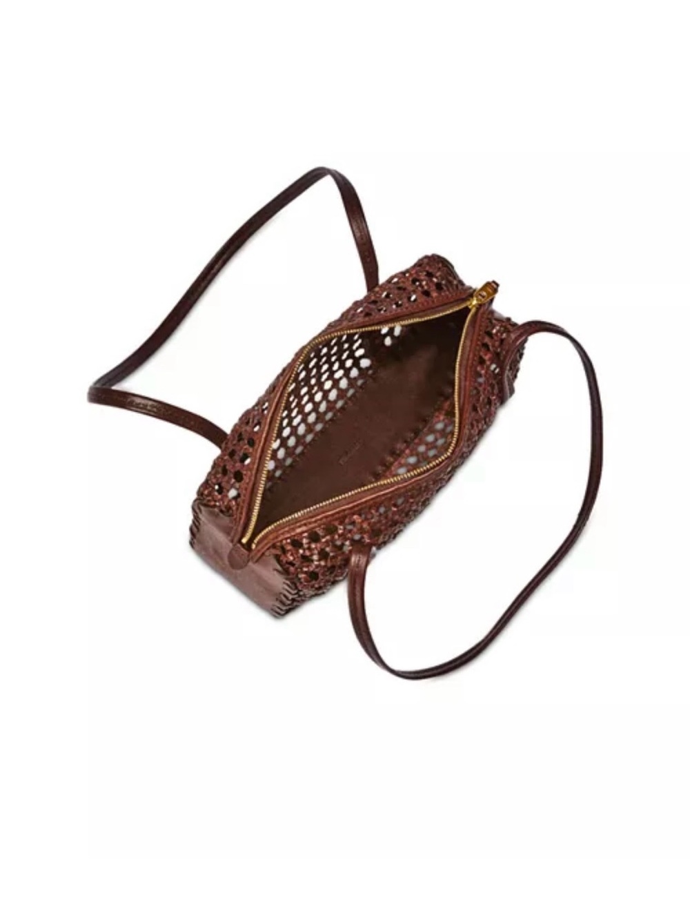 Woven Brown Shoulder Bag - Stylish Women’s Handbag - Picture 4 of 5